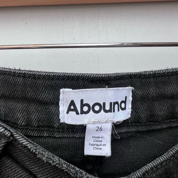 Abound High Rise straight leg Distressed Women jeans size 26 - Picture 6 of 6